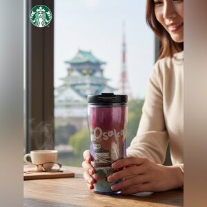 Starbucks Vintage Osaka Japan 12oz NWT Travel Tumbler  Travel Collectibles